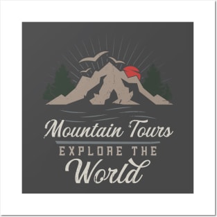 Mountain Tours Explore the World Posters and Art